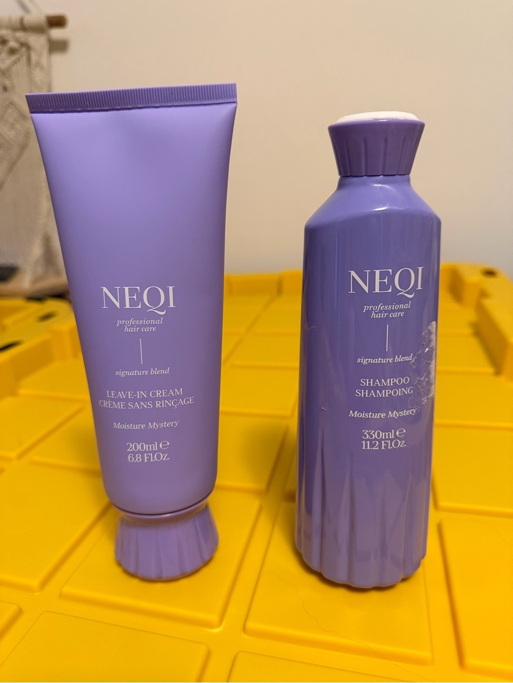 NEQI Moisture Mystery Purple Leave-In Cream & Shampoo Bundle